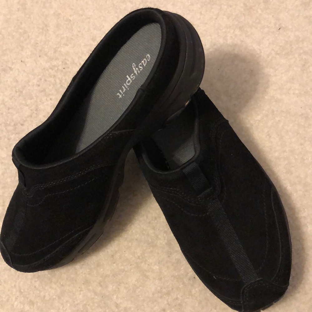 Easy Spirit slides black suede